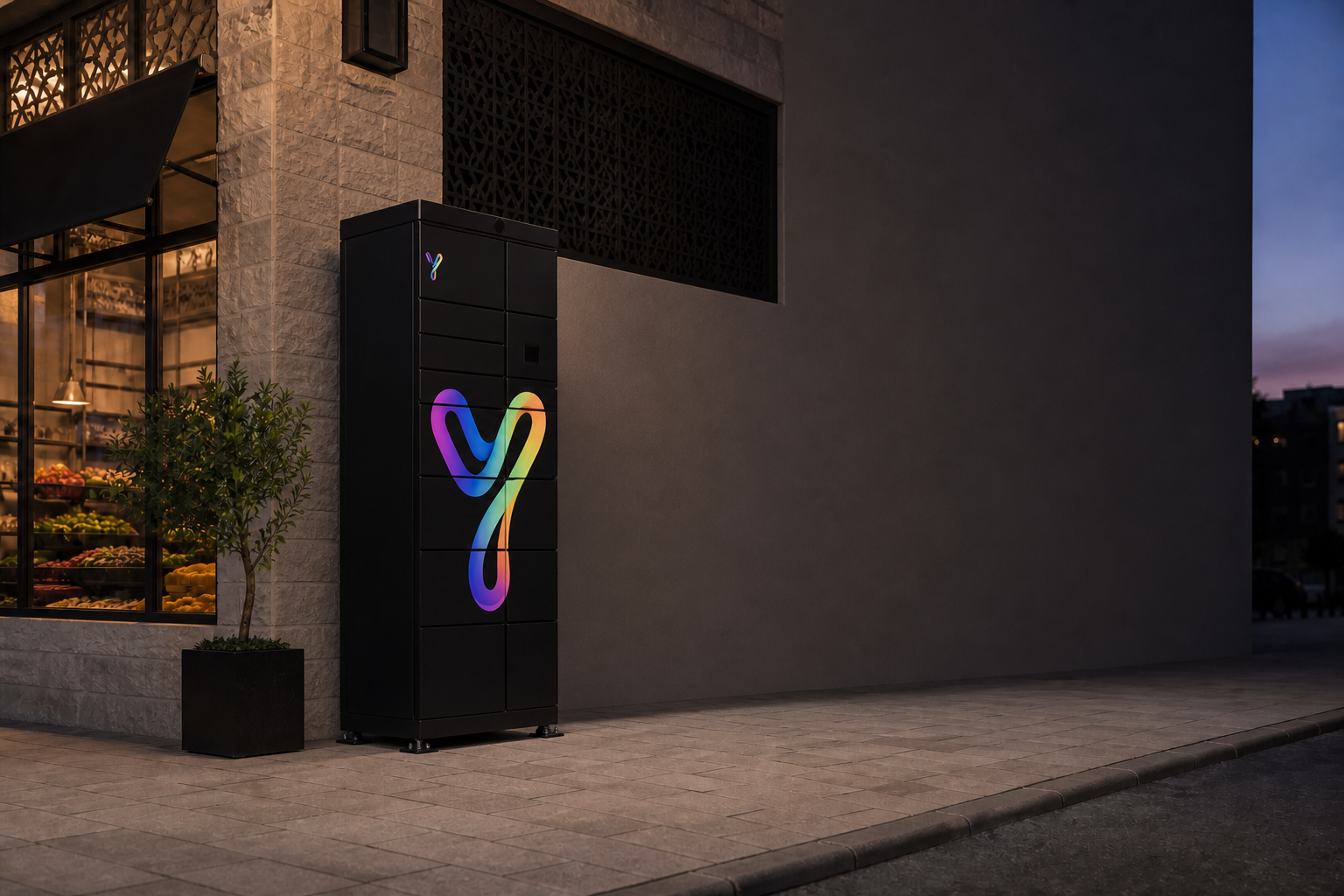 خزانة Yallaboxy الذكية السوداء